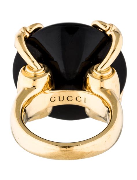 gucci 18k horsebit cocktail ring|gucci horsebit earrings.